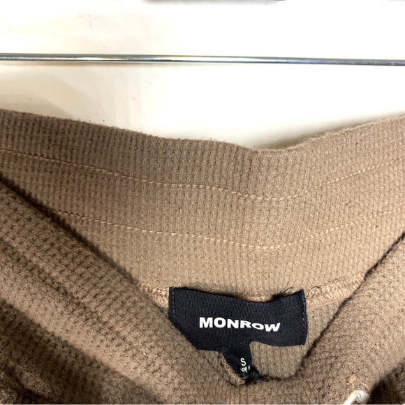 Monrow Waffle Cotton Drawstring Joggers - Picture 8 of 8